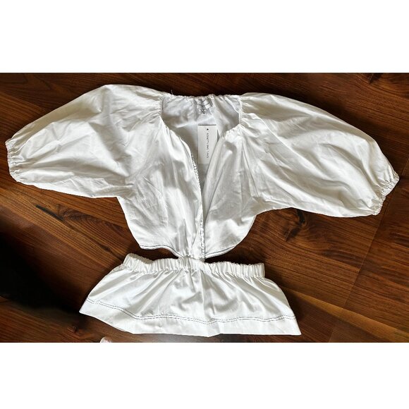 NWT Something Navy Wrap Top with Cut Outs Size Medium - Picture 3 of 7